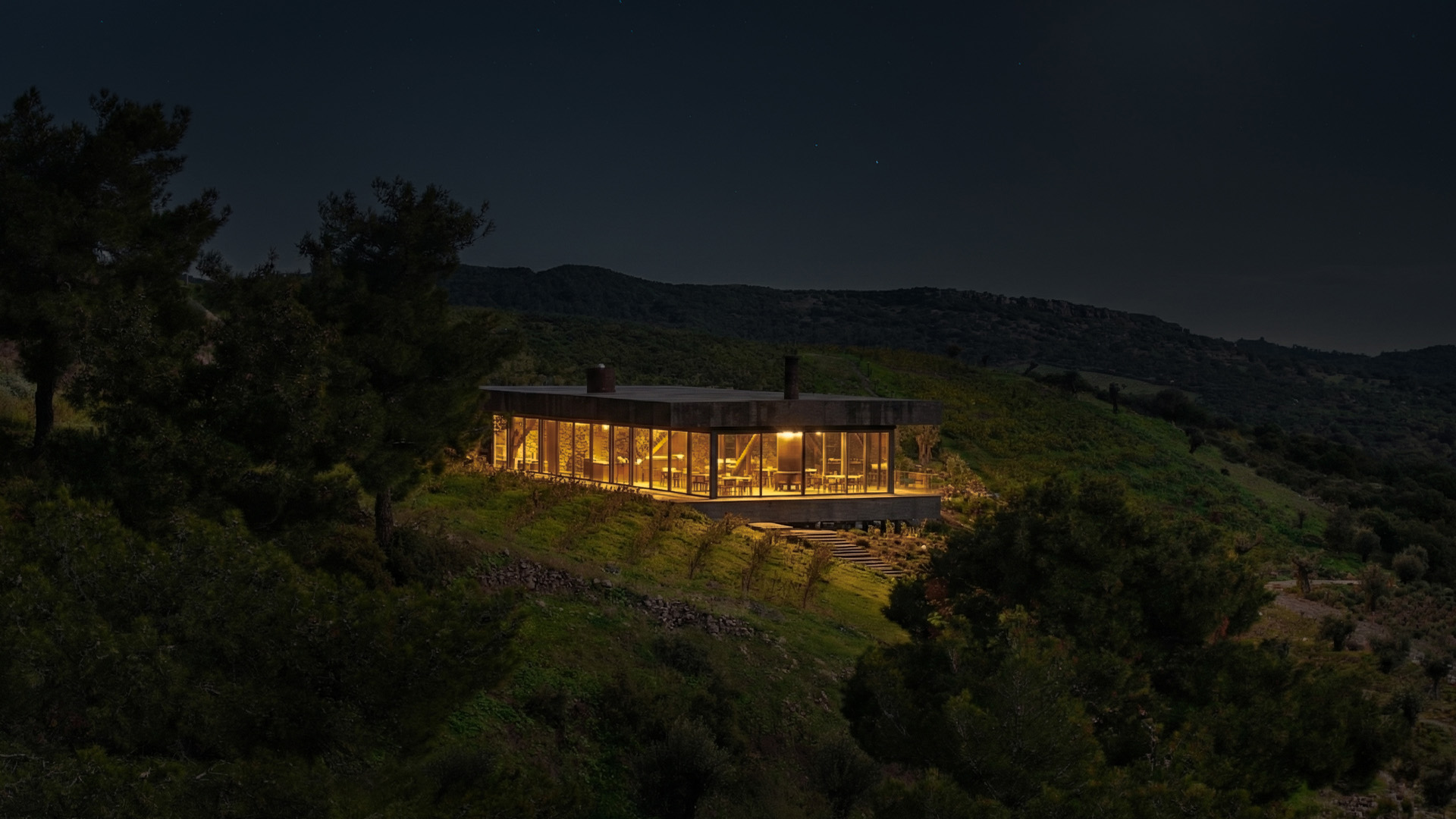 V'Asbos Kitchen — Assos bağ manzaralı deniz mahsulleri restoranı